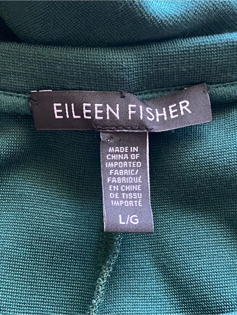 Eileen Fisher Tencel Lyocell Shift Dress Woman Large Teal Pockets 3/4 Sleeve - Picture 7 of 13